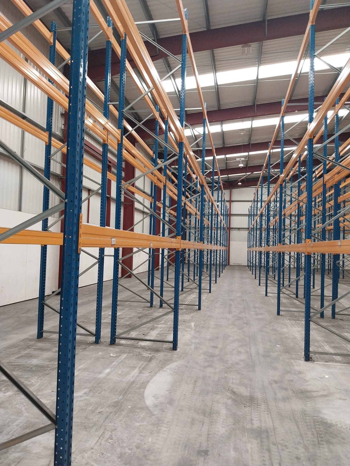 Warehouse racking runs installed by DGL