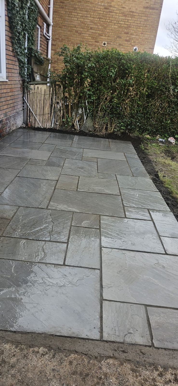 Sandstone patio path